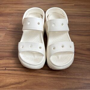 Crocs Classic Mega Crush Sandals White